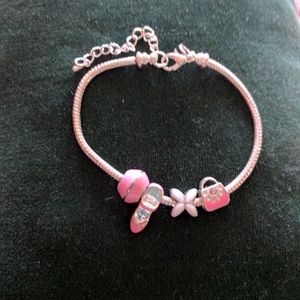 Pretty Pink Charm Bracelet